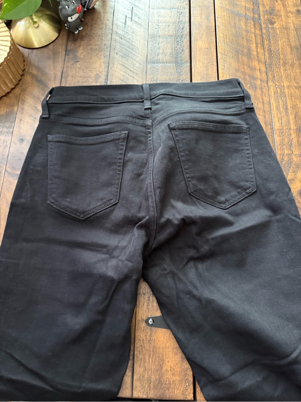 Sz 10 GAP Womens Jeans Classic Straight Mid Rise Black Denim - Picture 2 of 5